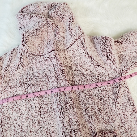 Green Tea sherpa cardigan small medium - Picture 3 of 6